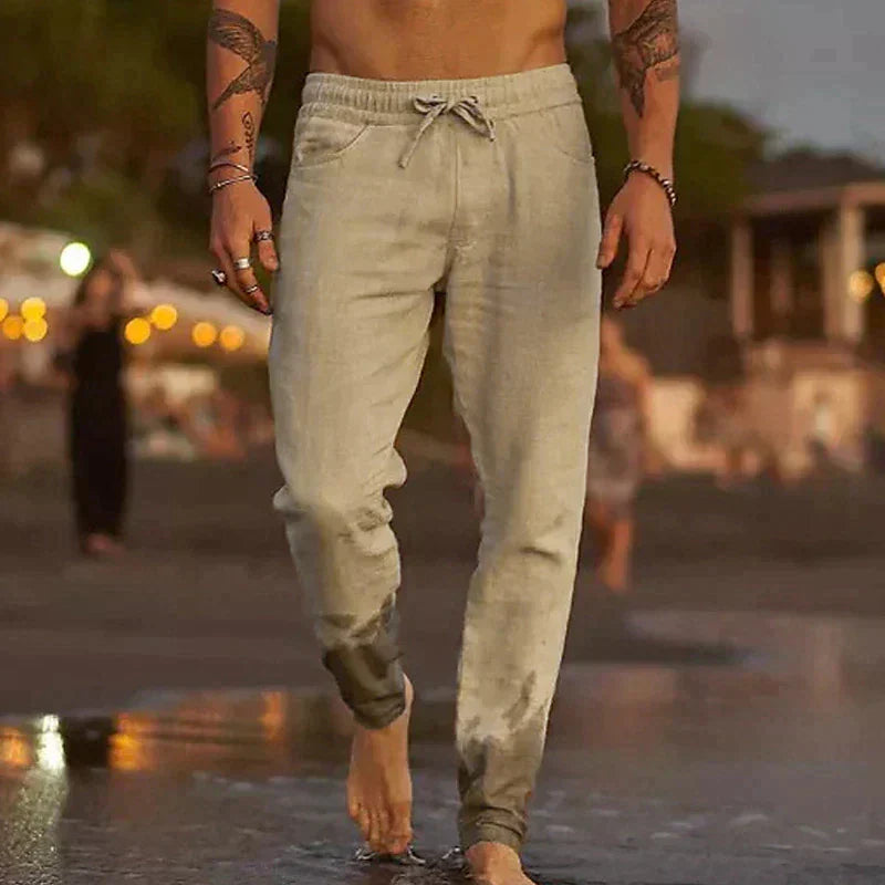 Kristan | Linen beach trousers