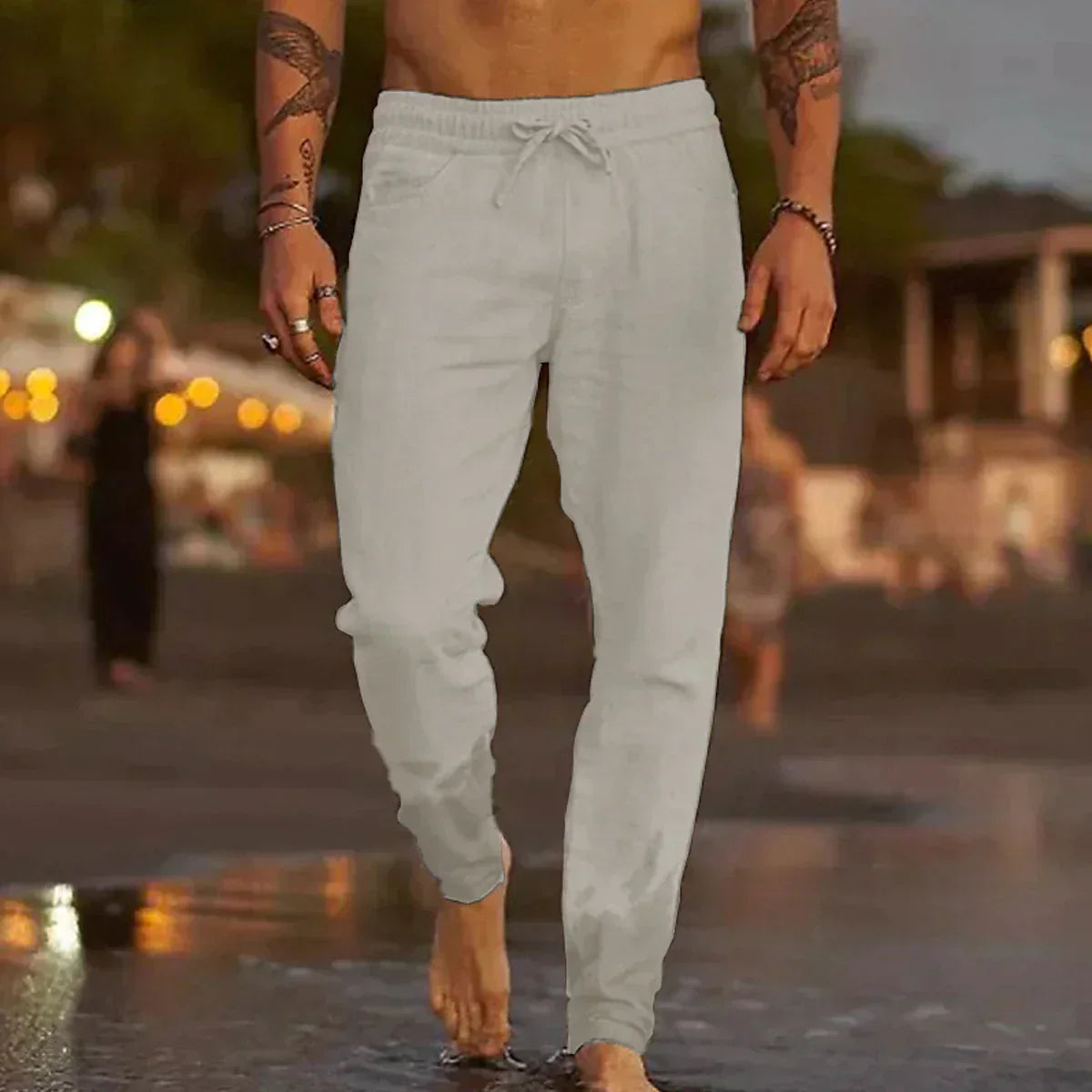 Kristan | Linen beach trousers
