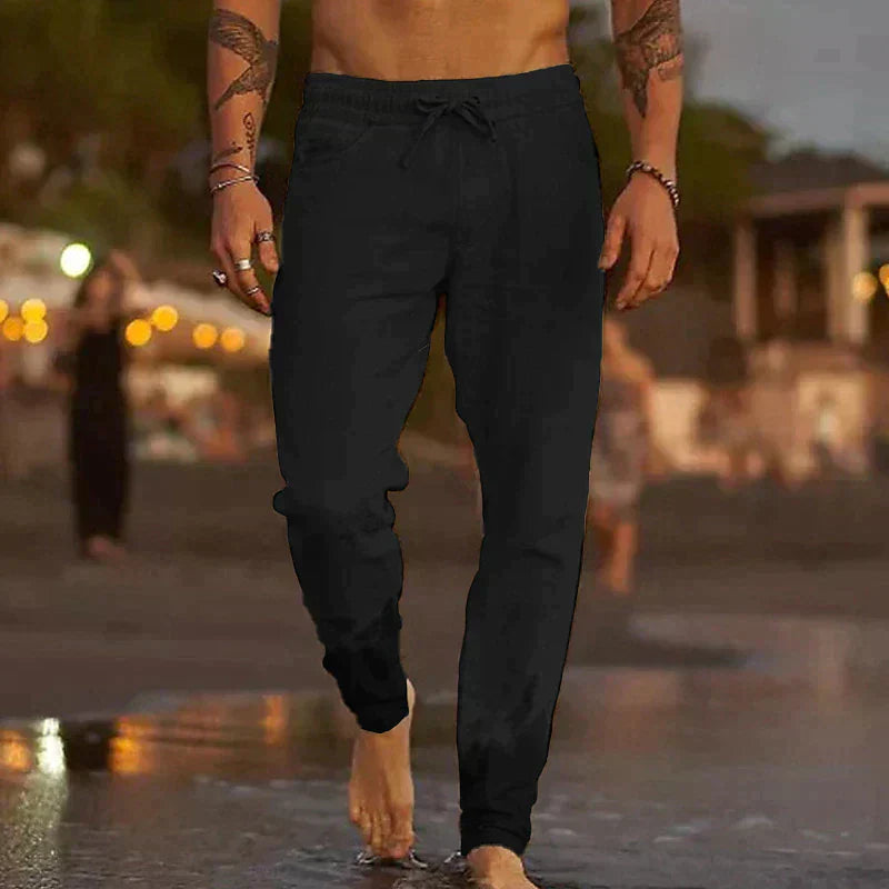 Kristan | Linen beach trousers