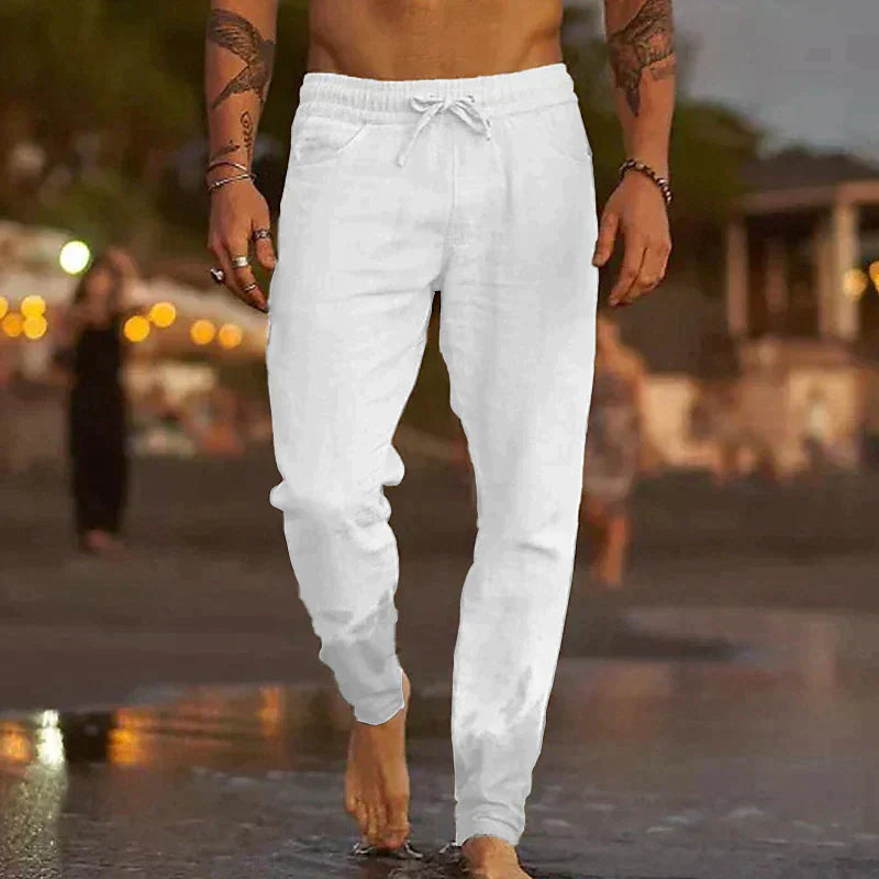 Kristan | Linen beach trousers