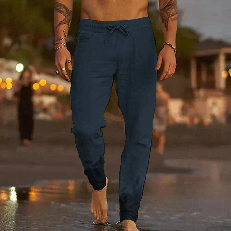 Kristan | Linen beach trousers