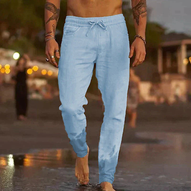 Kristan | Linen beach trousers
