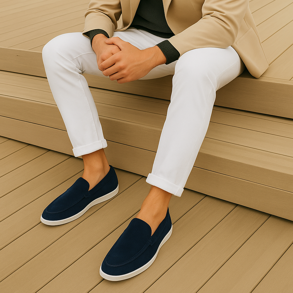 Brad | Elegant suede loafers