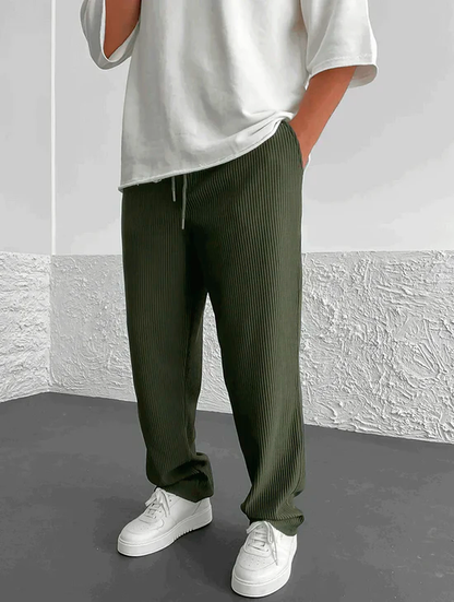 Anthony - Ribbed Relaxed Fit Trousers