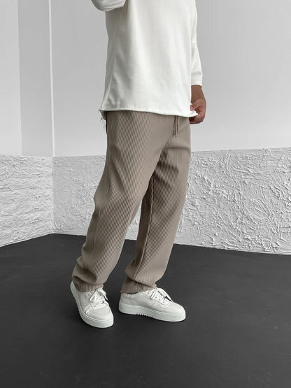 Anthony - Ribbed Relaxed Fit Trousers