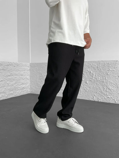 Anthony - Ribbed Relaxed Fit Trousers