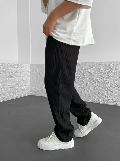 Anthony - Ribbed Relaxed Fit Trousers